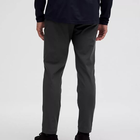 LULULEMON ABC Slim-Fit 5 Pocket Grey Pants Warpstreme Wrinkle Resistant 36L - Picture 2 of 16